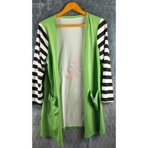 SHEIN LUNE Plus Size Women's‎ Halloween Witch Print Long Sleeve Open Front...1XL